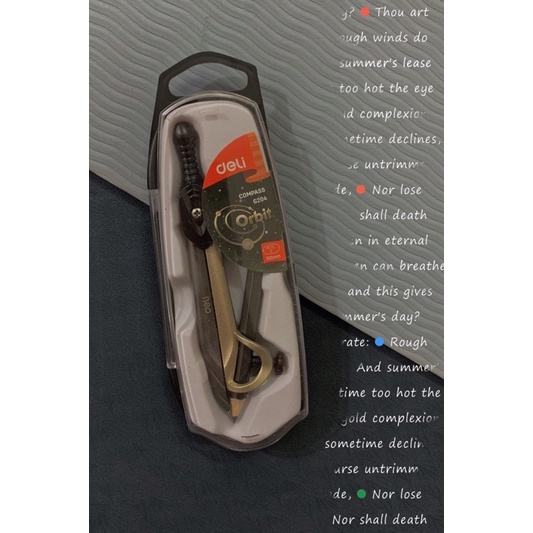 Compa kim loại chì gỗ, chì kim Deli G204