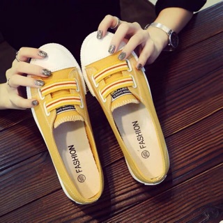 Giày Lười Nữ Slip On vải Thời Trang Đế Mềm Siêu Xinh - A105 [HÀNG ORDER]