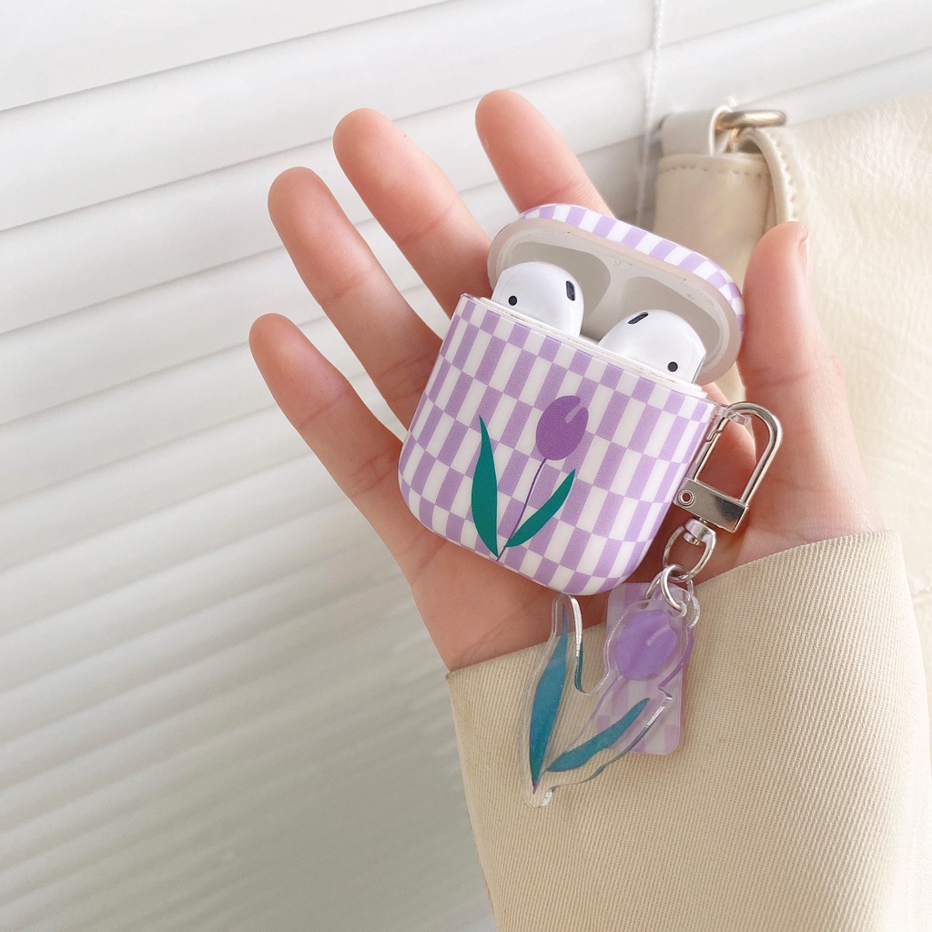 Vỏ Bảo Vệ Hộp Sạc Tai Nghe compatible AirPods3 compatible AirPods3 compatible AirPods2Gds Họa Tiết Hoa Xinh Xắn Thời Trang 2021