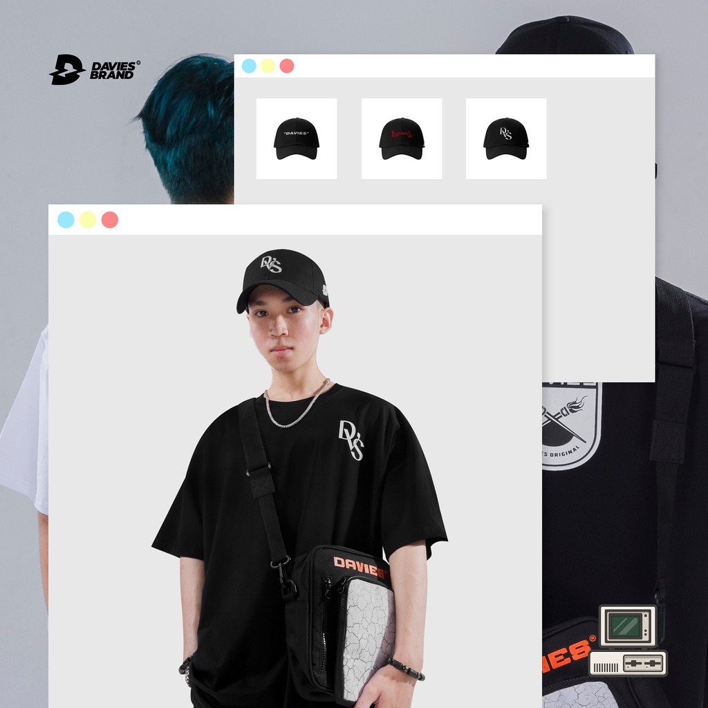 Áo thun tay lỡ form rộng local brand DAVIES Daviesism Logo Basic Tee | WebRaoVat - webraovat.net.vn