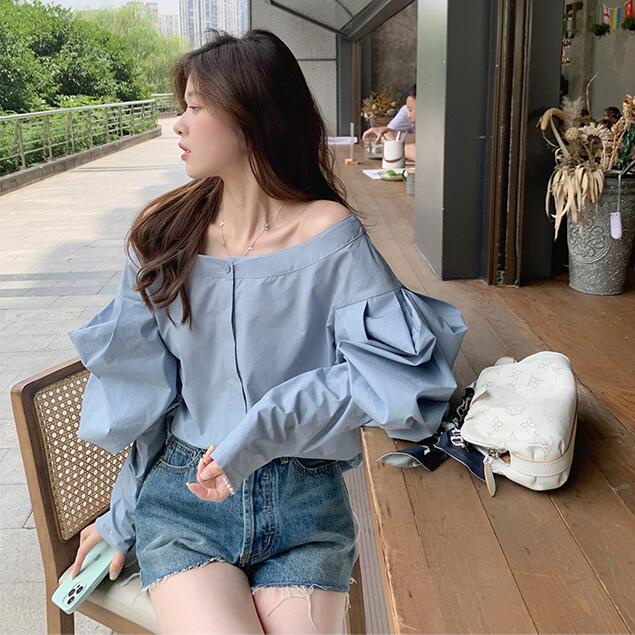 Bán Chạy!F &amp; X Áo Sơ Mi Thiết Kế Một Vai Mẫu Mới 2022 jill Big Sister Senior sis Sister Bud