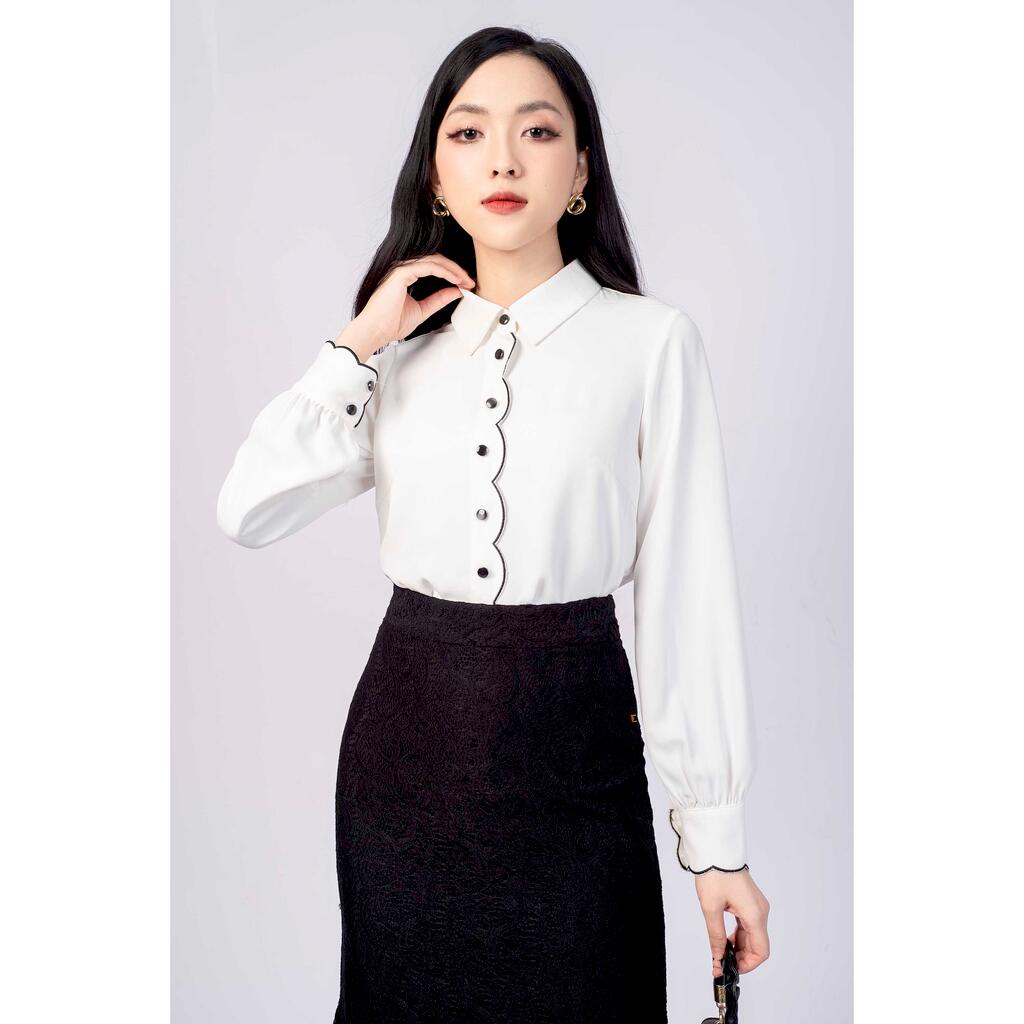Áo sơ mi cổ đức, tay dài MMOutfit M-AO060421168