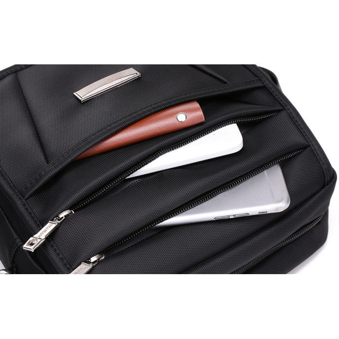 Combo 2 túi chống nước chất liệu vải dù 2 dây kéo đeo ngang hông,  túi vuông | BigBuy360 - bigbuy360.vn