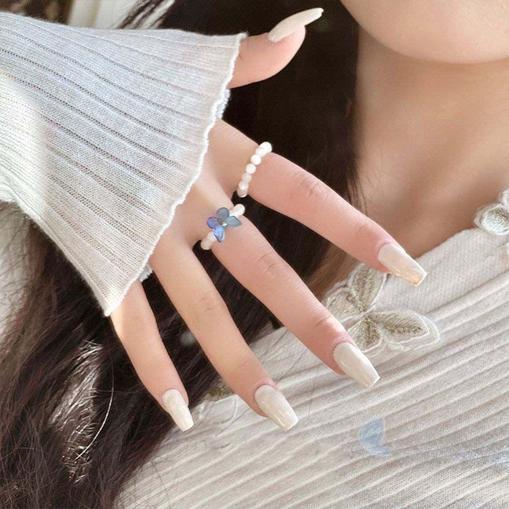 Nhẫn Hình Bướm Đính Hạt Thời Trang Dành Cho Nữ