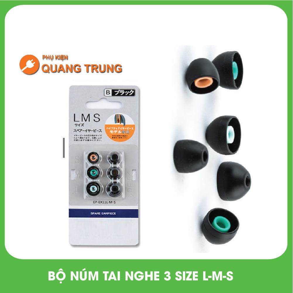 BỘ NÚM CHÍNH HÃNG SONY S-M-L DÀNH CHO TAI NGHE