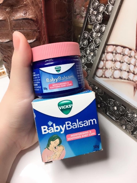 Kem bôi giữ ấm ngực giảm ho Baby Balsam Vicks - Guu