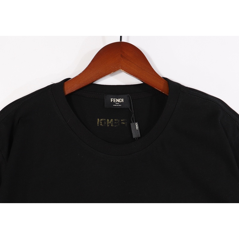 Hàng Bán Chạy FEN*I Áo Thun Thể Thao Tay Ngắn Vải Cotton In Hình Mắt Rơi Plus Size Unisex