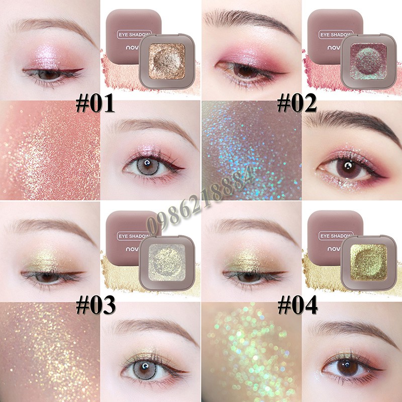 Phấn mắt nhũ lấp lánh Novo Eye Shadow ESN60 | WebRaoVat - webraovat.net.vn