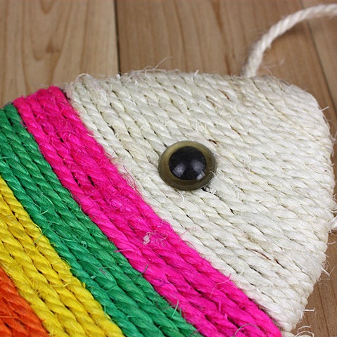 Đồ Chơi Cào Móng Hình Con Cá Cho Mèo (Có Dây Treo) BCM002 MIAOCAT