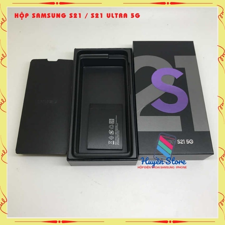 Vỏ hộp đựng máy samsung galaxy S21 5G và S21 Ultral 5g cho máy không box nâng thành Fullbox