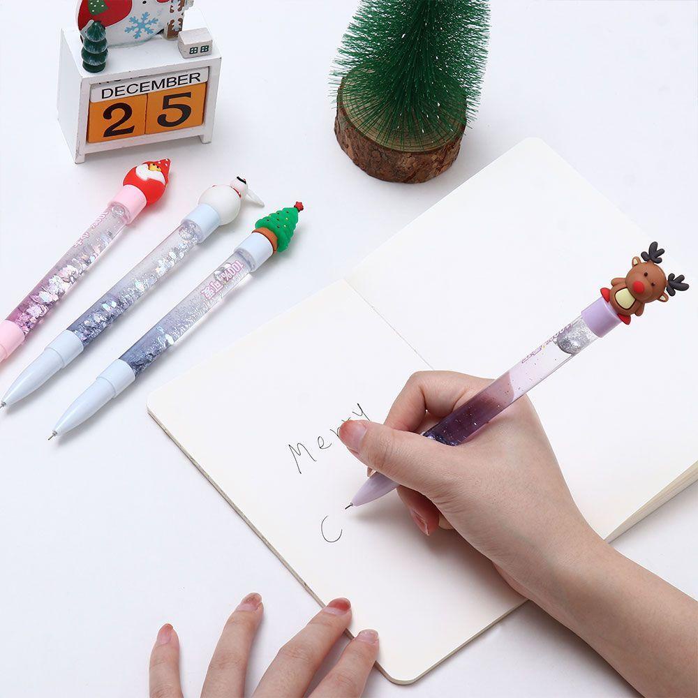 Bút Gel Kim Tuyến Hình Tuần Lộc / Ông Già Noel / Người Tuyết Giáng Sinh