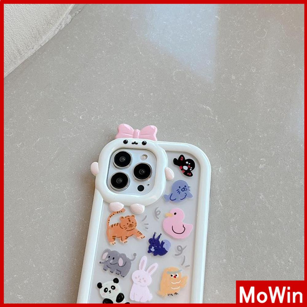Ốp điện thoại silicon mịn túi khí in sở thú thích hợp cho iPhone 11 Pro Max 13 Pro Max 12 Pro Max 7Plus xr XS Max