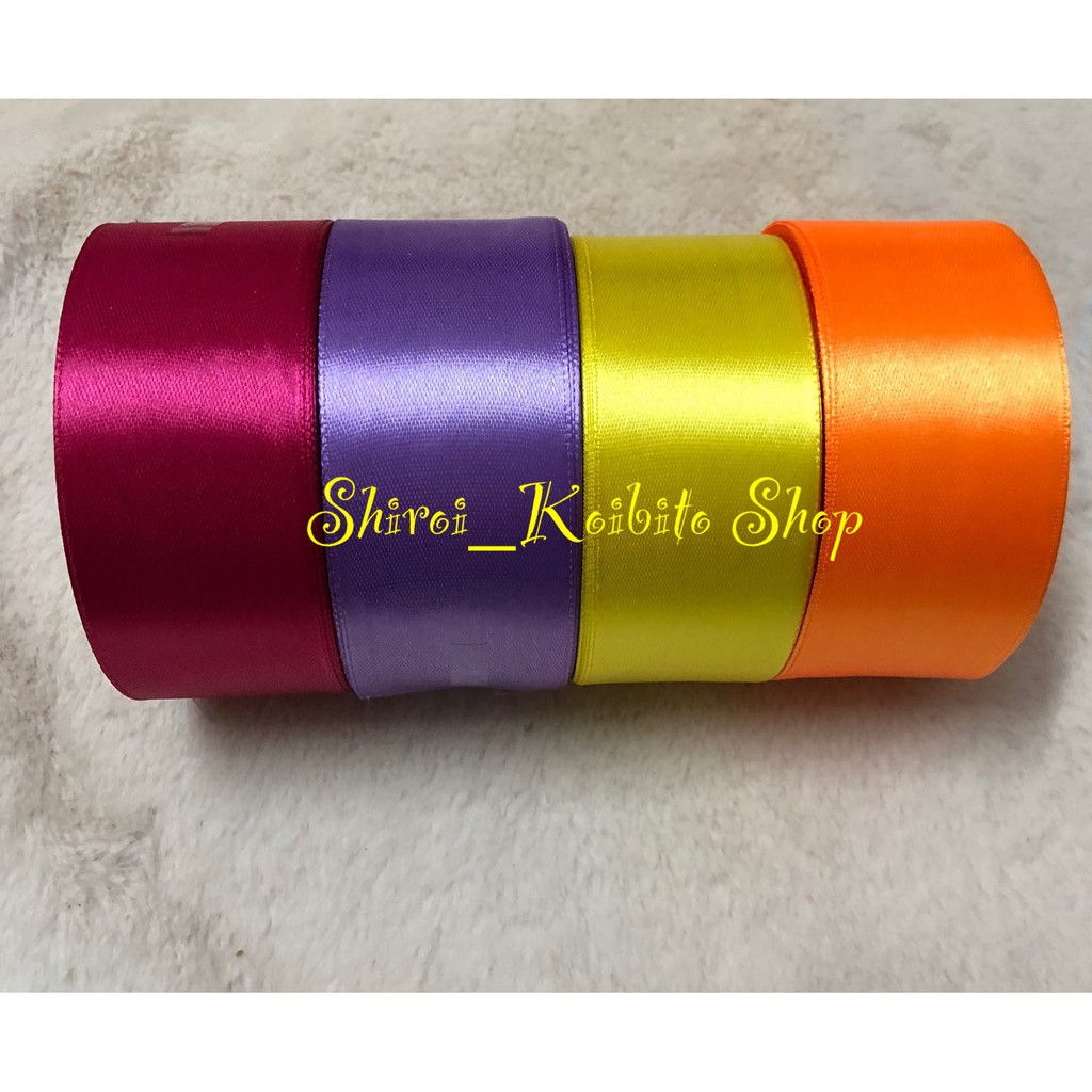 Ruy băng lụa nhiều màu 4cm, 1m