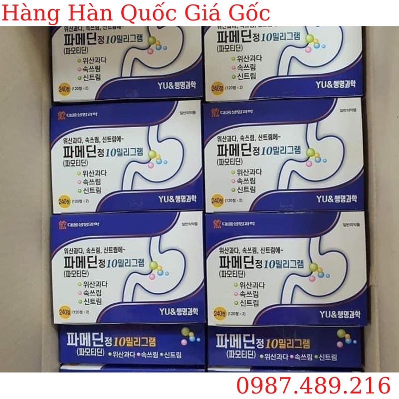 [ HÀNG CHÍNH HÃNG ] Viên Uống Dạ Dày Yu 240 viên Hàn Quốc Mẫu Mới