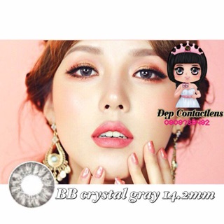 Lens xám Hàn Crystal gray có độ cận