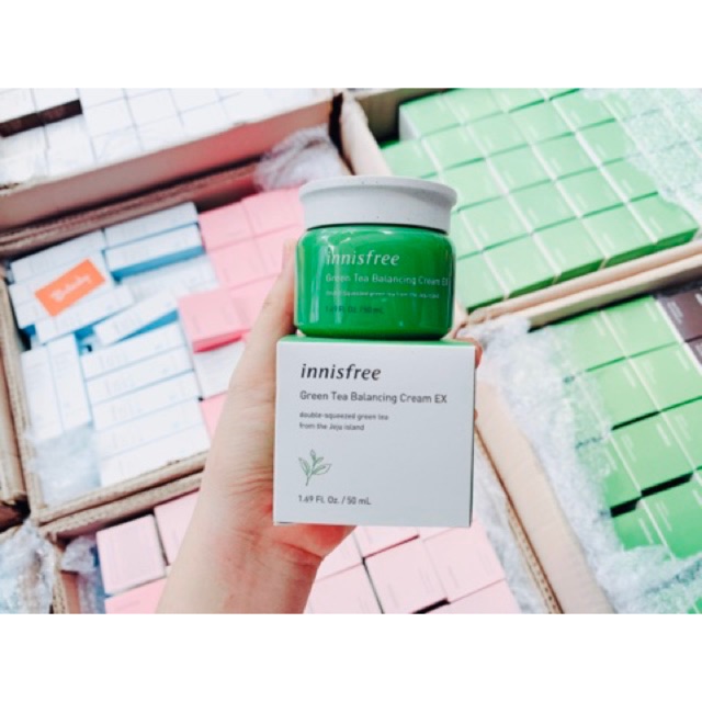 KEM DƯỠNG DA TRÀ XANH INNISFREE GREEN TEA BALANCING CREAM EX