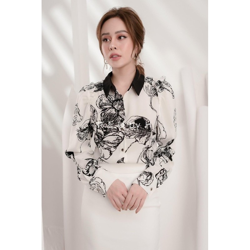 [Xưởng sản xuất] Áo sơ mi hoa G155  CÓ BIGSIZE chất vải mát, thời trang thiết kế công sở đẹp