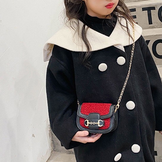 Túi Lông Cừu Nhỏ Xinh Thời Trang Mùa Đông Cho Bé Gái