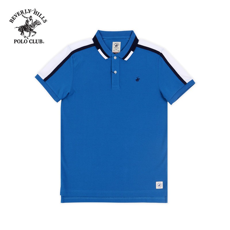 Beverly Hills Polo Club - Áo polo Ngắn tay Nam Slimfit Xanh biển BLS- BHPC PMSSS20TL085