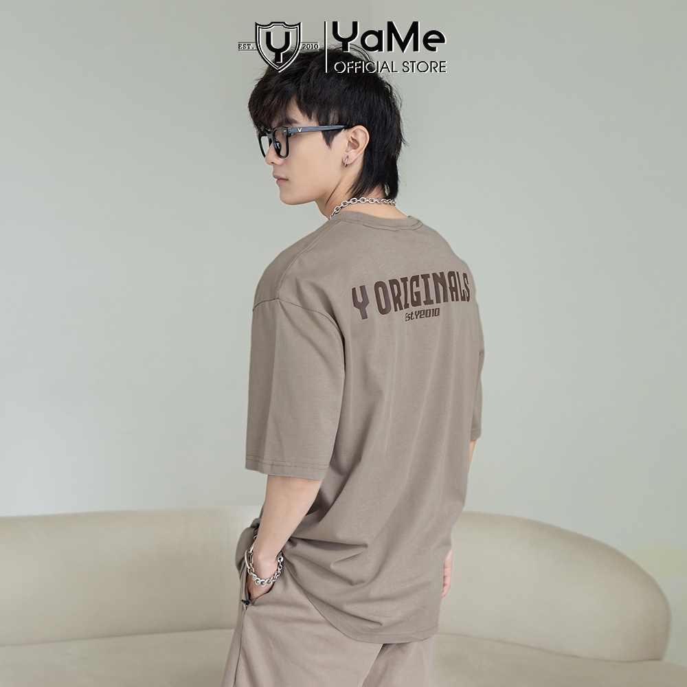 Áo Thun Nam Tay Ngắn Cổ Tròn Đơn Giản Thương Hiệu Y2010 Nguyên Bản Ver90 21473 |YaMe|