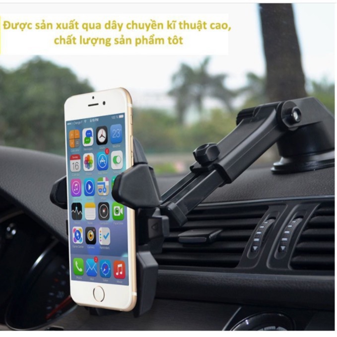 Giá Đỡ Điện Thoại, Kẹp Điện Thoại Xoay 360 Dùng Trong Xe Ôtô Chắc Chắn Kiểu Giáng Sang Trọng 2
