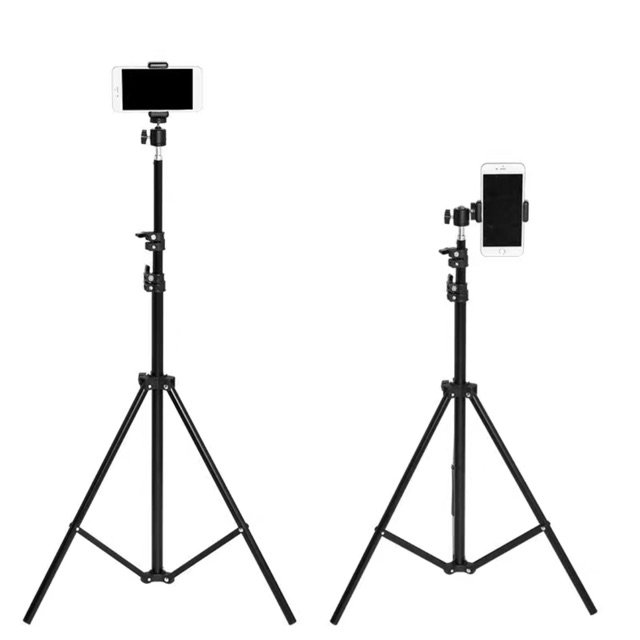 Giá đỡ điện thoại-Tripod quay TikTok chân đèn livestream chân đỡ máy ảnh cứng bền đẹp