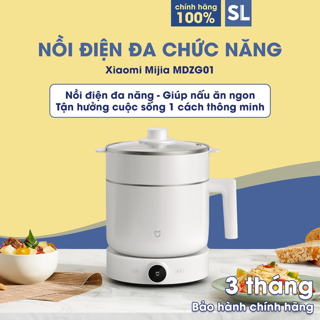 Nồi Đa Năng Thông Minh Xiaomi Mijia-Nồi Lẩu Điện Nấu Cháo, Hầm Canh