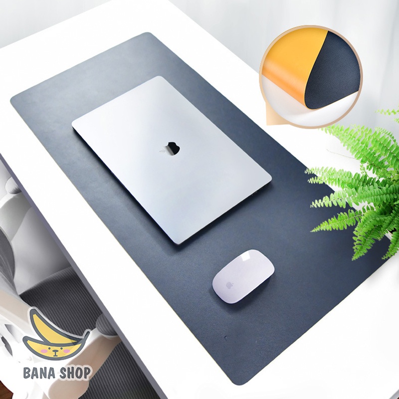 Thảm da, miếng lót trải bàn làm việc deskpad kiêm lót chuột dài 2 mặt chống nước