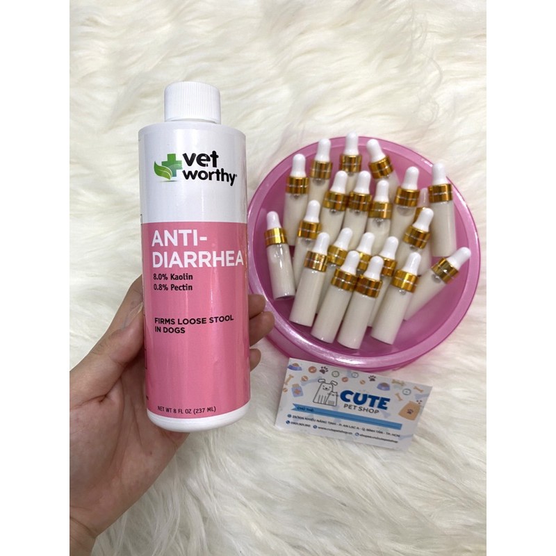 Dung dịch cầm tiêu chảy ở chó mèo Vet Worthy chai lớn