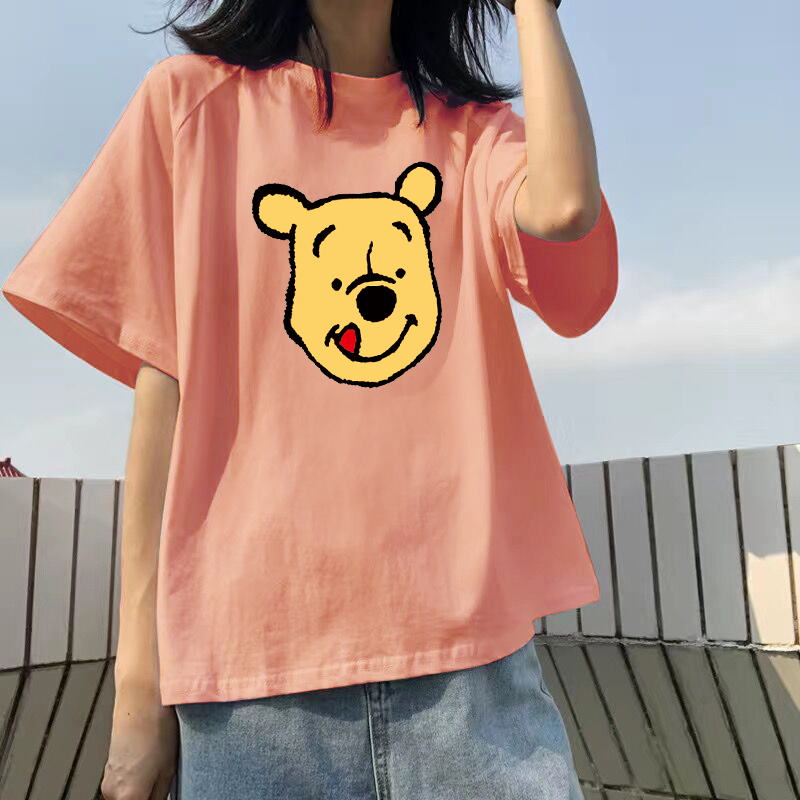 HIIXIIVI Áo Thun Tay Ngắn 100% Cotton Phong Cách Hàn Quốc 2021 Cho Nữ