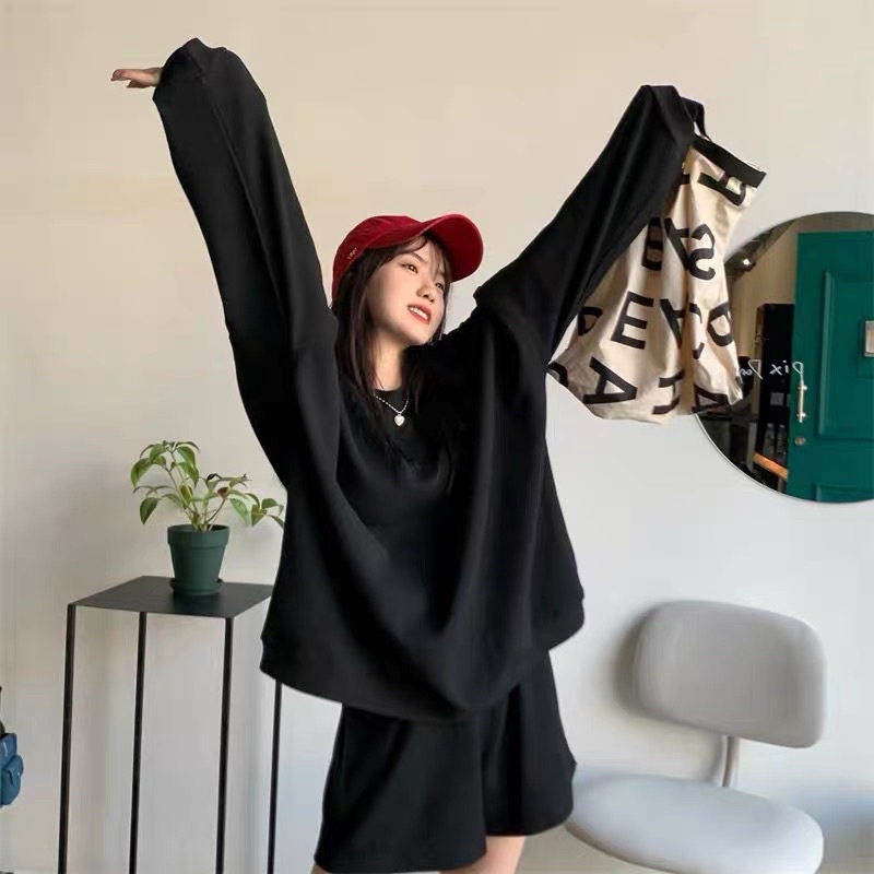 [NEW] SET BỘ QUẦN ÁO STYLE HÀN QUỐC - SET ÁO DÀI TAY QUẦN SHORT STYLE HÀN QUỐC