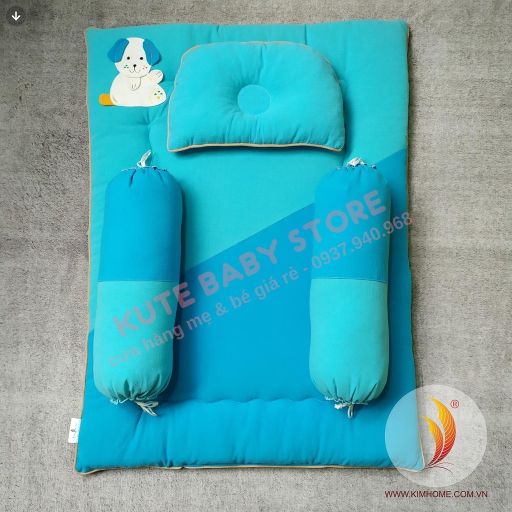Set nệm gối sơ sinh kim home