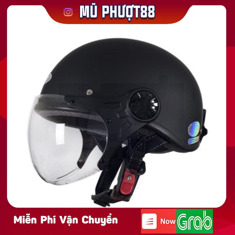 Mũ Sunda 136A kính siêu bền - chọn màu - Mũ nửa đầu chính hãng Sunda SX - Bảo hành 2 năm clip thật