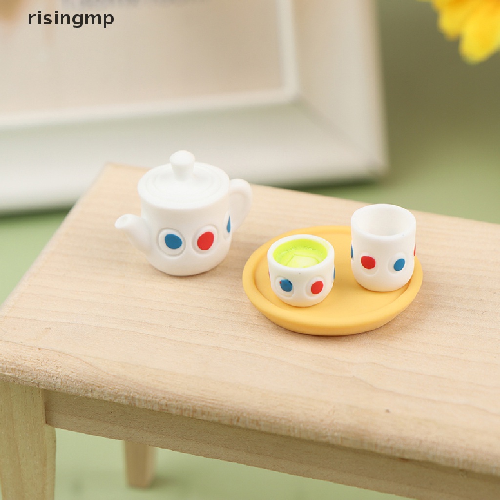 Bộ 4 Ấm Trà Đồ Chơi Búp Bê Cỡ 1 / 12 ♨Trên đó