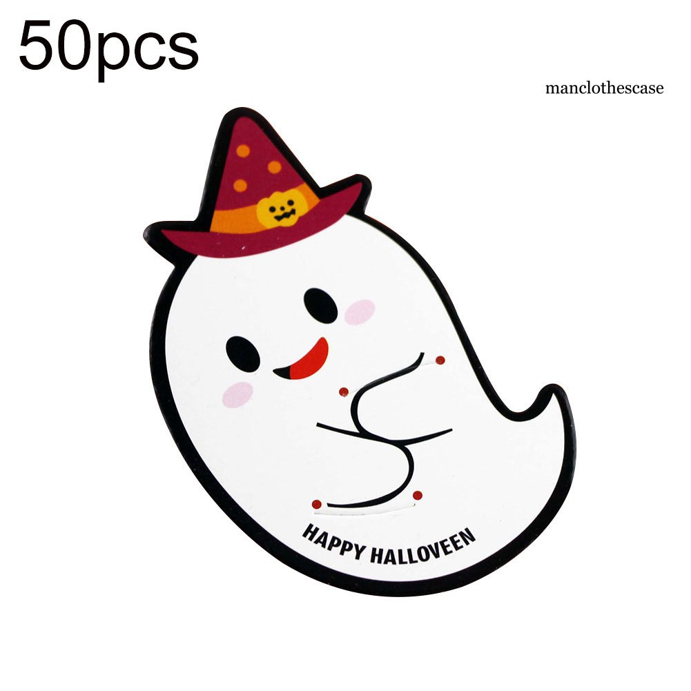 Bộ 50 Giá Đỡ Kẹo Mút Bằng Giấy In Họa Tiết Halloween Độc Đáo Trang Trí Nhà Cửa