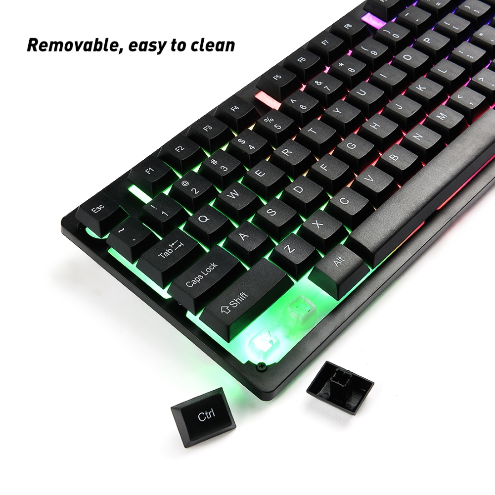 Bàn Phím Cơ Gaming Y604 Gắn Đèn Led Độc Đáo Tiện Dụng