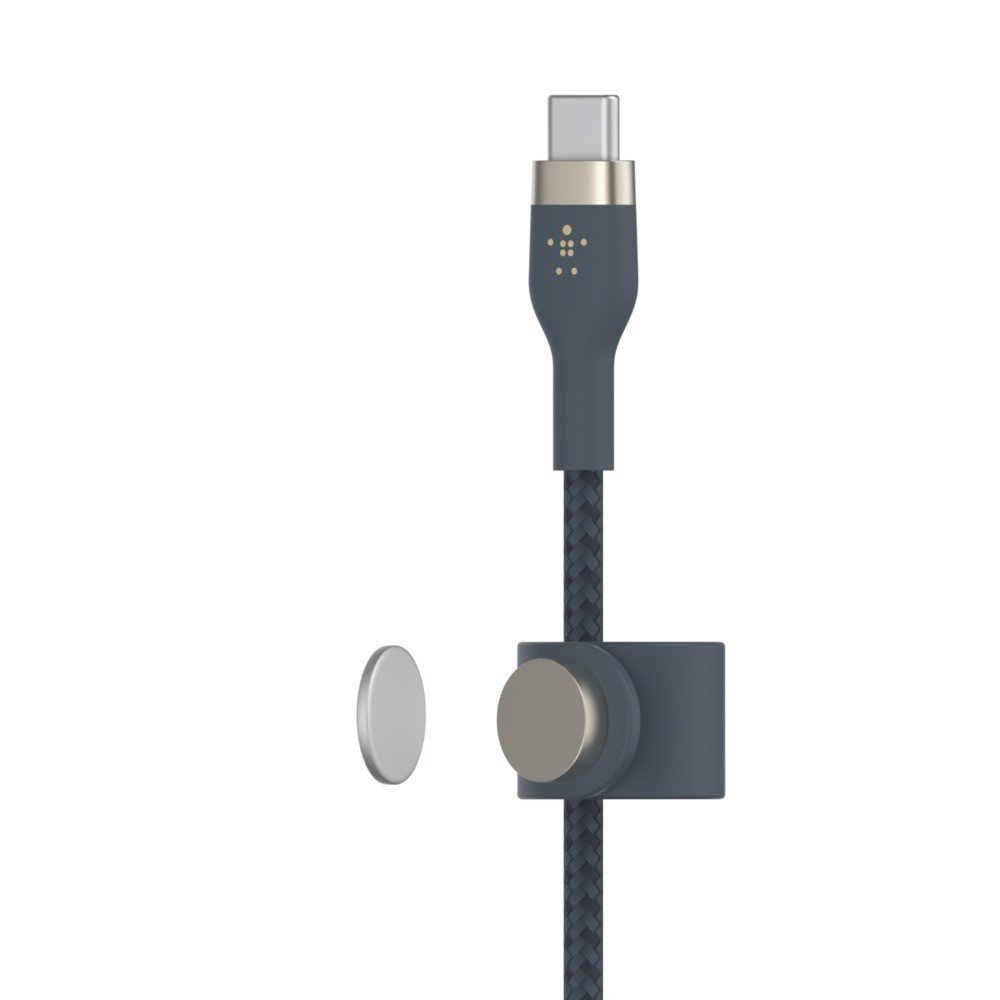 Cáp sạc USB Type C - Lightning BOOSTCHARGE PRO Flex Belkin vỏ silicone bọc dù 60W - Bảo hành 5 năm - CAA011bt