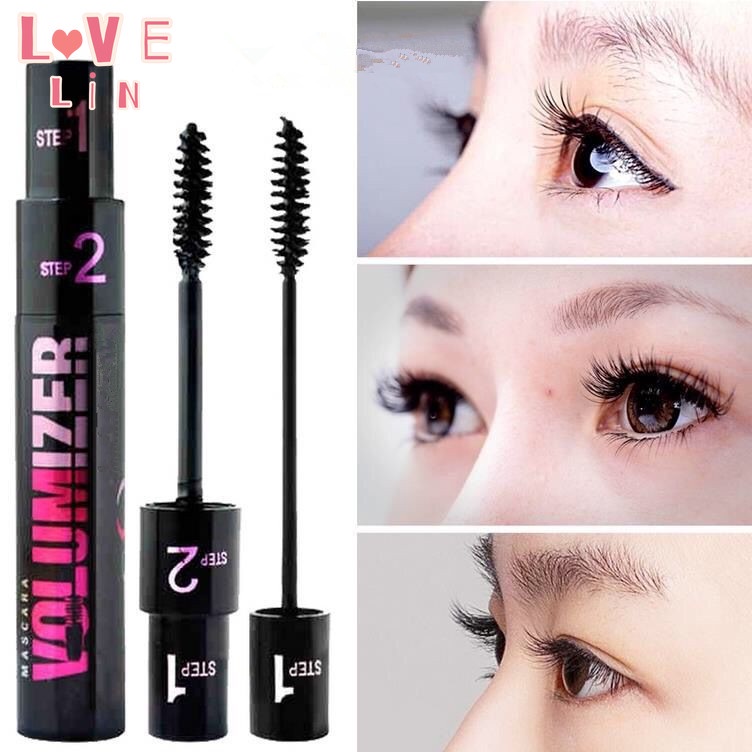 Mascara Làm Cong Và Dày Mi 2 Trong 1 2 Trong 1 Tạo Đôi Mắt To Và Dày
