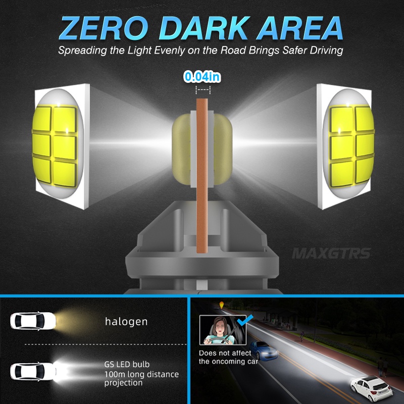 Đèn led không đầu MAXGTRS H8 H11 9006 HB4 9005 HB3 12v00lm 3570s