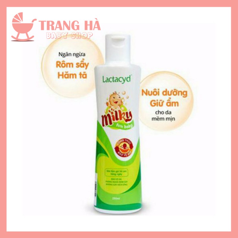 Sữa Tắm Gội Cho Bé Lactacyd Milky Chính Hãng