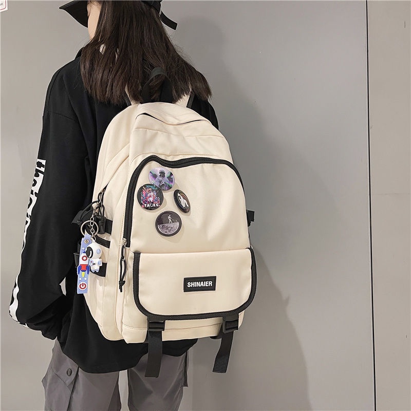 Schoolbag male college student large capacity Junior High School Student Backpack 2022 backpack female ins