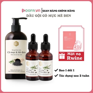Bộ sản phẩm dành cho tóc bạc sớm Serum & Dầu gội Cỏ Mực Mộc Nhu