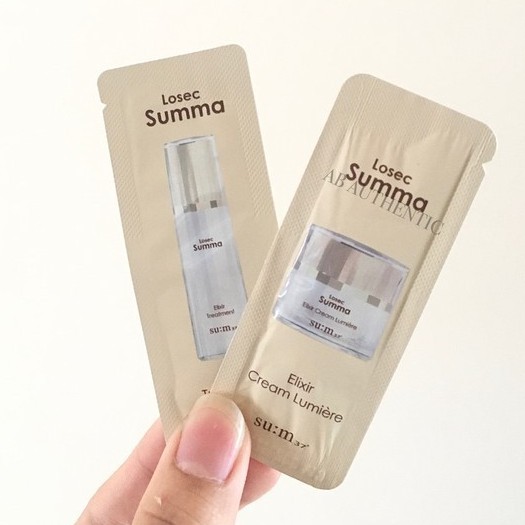 Gói sample Tinh chất tái tạo dưỡng trắng mờ nám losecSumma Elixir Treatment Sum 37 1ml