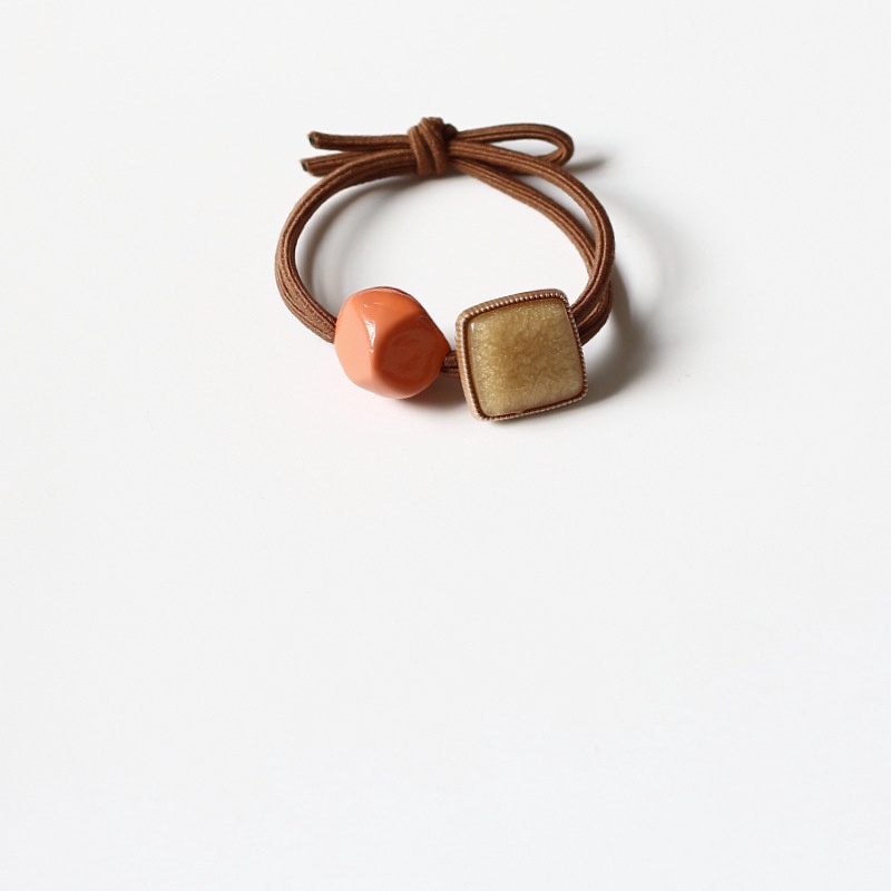 Dây buộc tóc co giãn hình vuông thời trang xinh xắn cho nữ