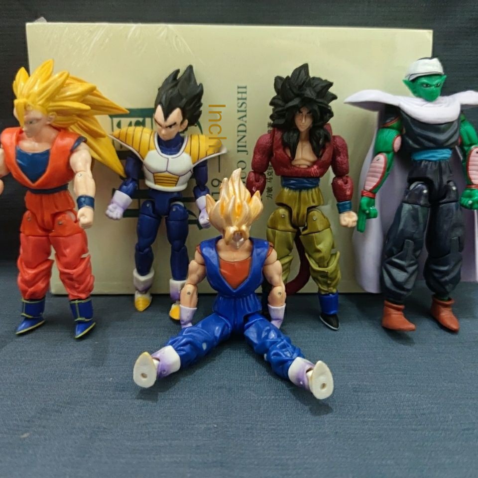 ✷℗✹Bảy viên ngọc rồng có thể di chuyển được nhiều mẫu búp bê Đồ chơi Goku Saiyan Tenan Kesharu Hand Office Aberdeen
