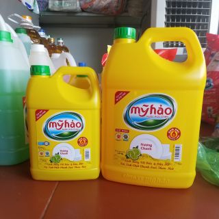 NƯỚC RỬA CHÉN MỸ HẢO HƯƠNG CHANH 1,6kg - 3,8kg
