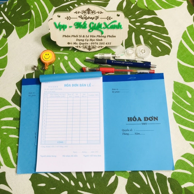 HOÁ ĐƠN BÁN LẺ 1 LIÊN  FOR 60 TỜ 13X19