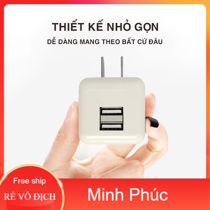 Củ sạc 2 cổng cao cấp CE-M25