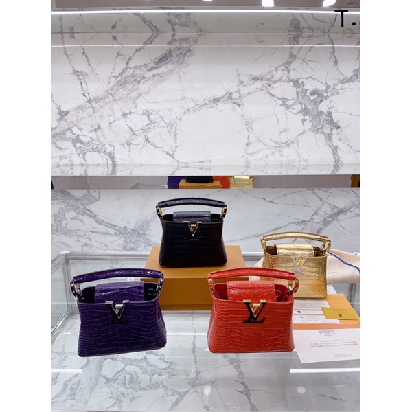 Túi xách lv capucines sz 20 chất da thật