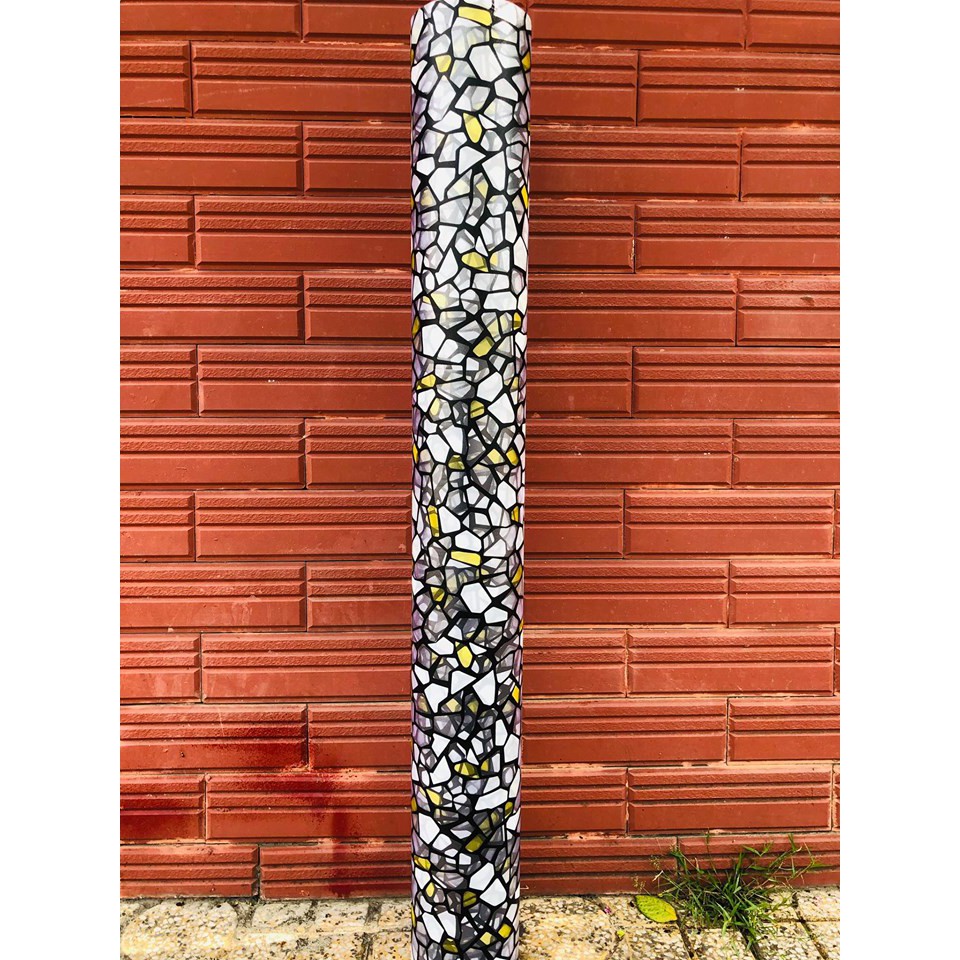 Giấy decal dán kính mờ 90x100cm, dán cửa sổ chống nắng, ánh sáng, nhìn trộm, trang trí tết, họa tiết hình sỏi đá